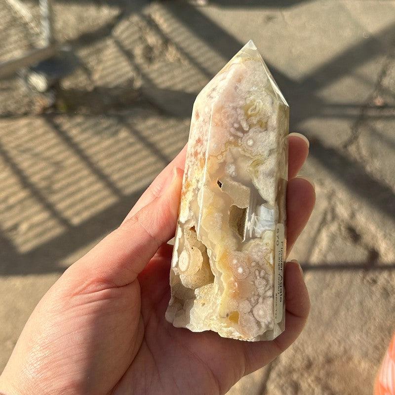 Flower Agate Tower Points-Nature's Treasures