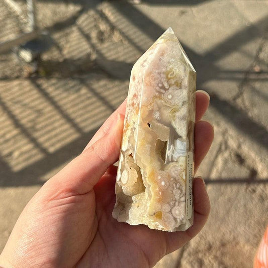Flower Agate Tower Points-Nature's Treasures