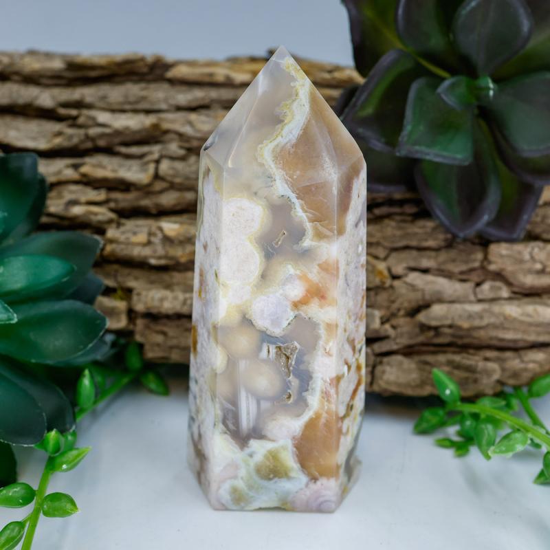 Flower Agate Tower Points-Nature's Treasures