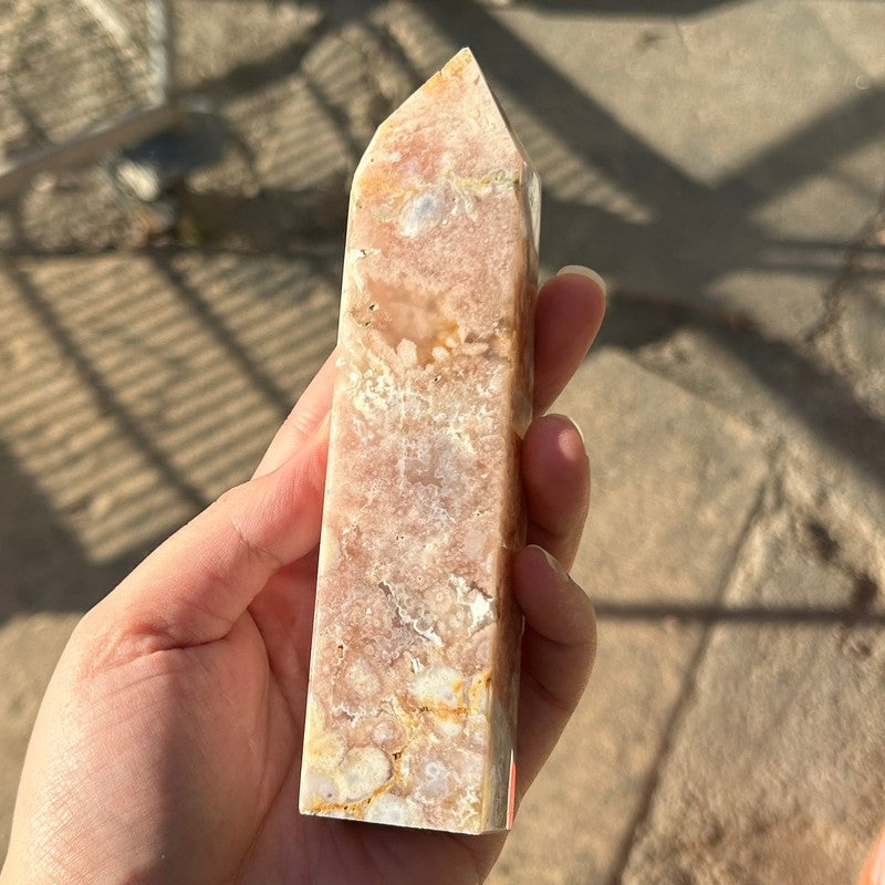 Flower Agate Tower Points-Nature's Treasures