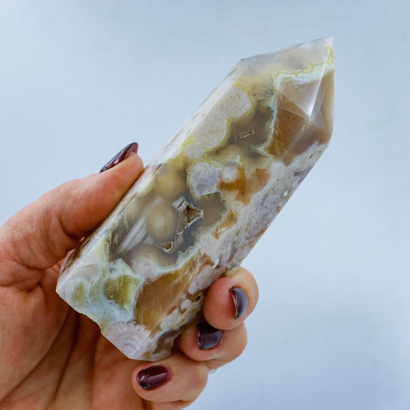 Flower Agate Tower Points-Nature's Treasures