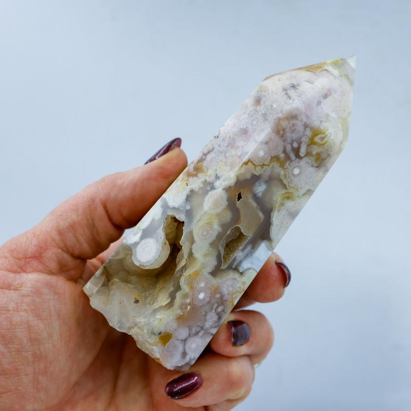 Flower Agate Tower Points-Nature's Treasures