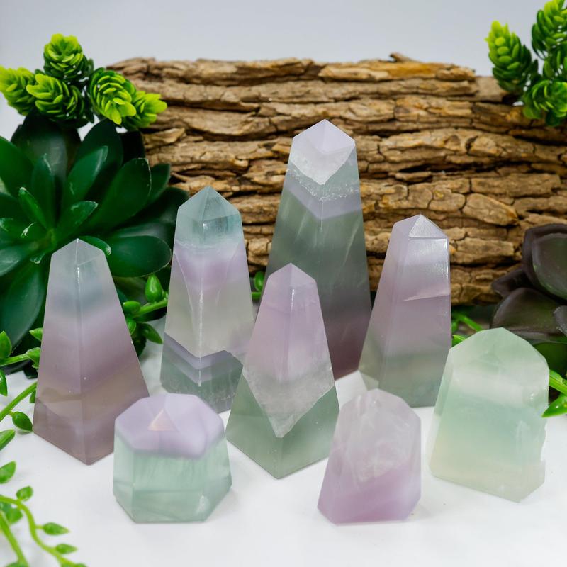 Fluorite Polished Tower Points-Nature's Treasures