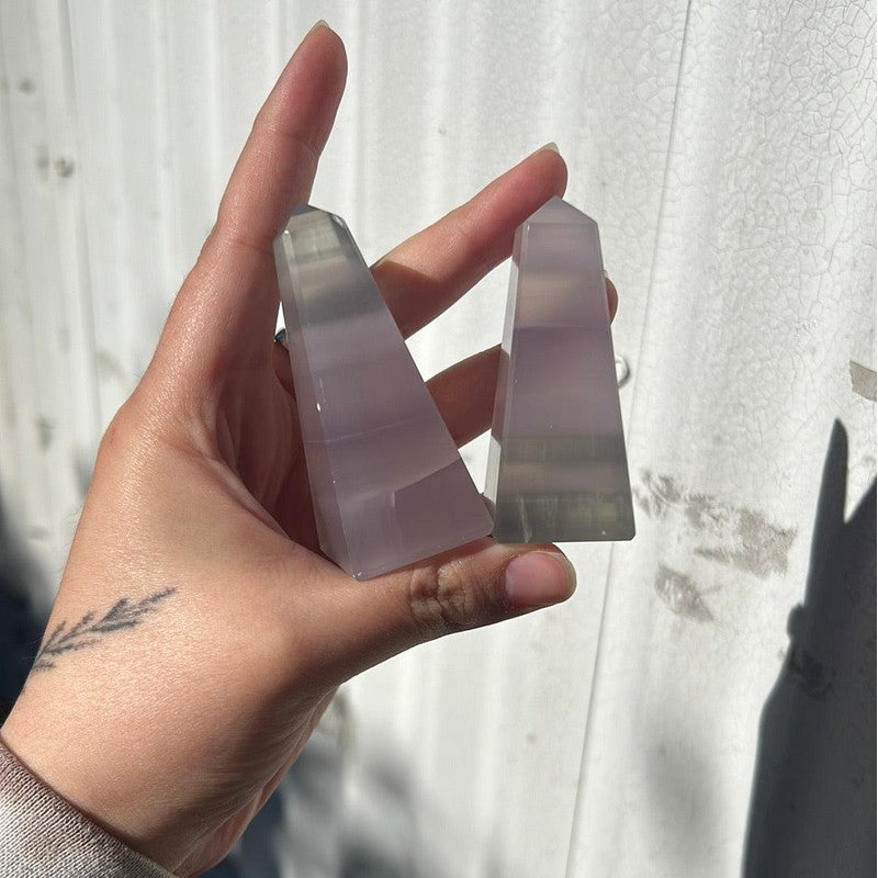 Fluorite Polished Tower Points