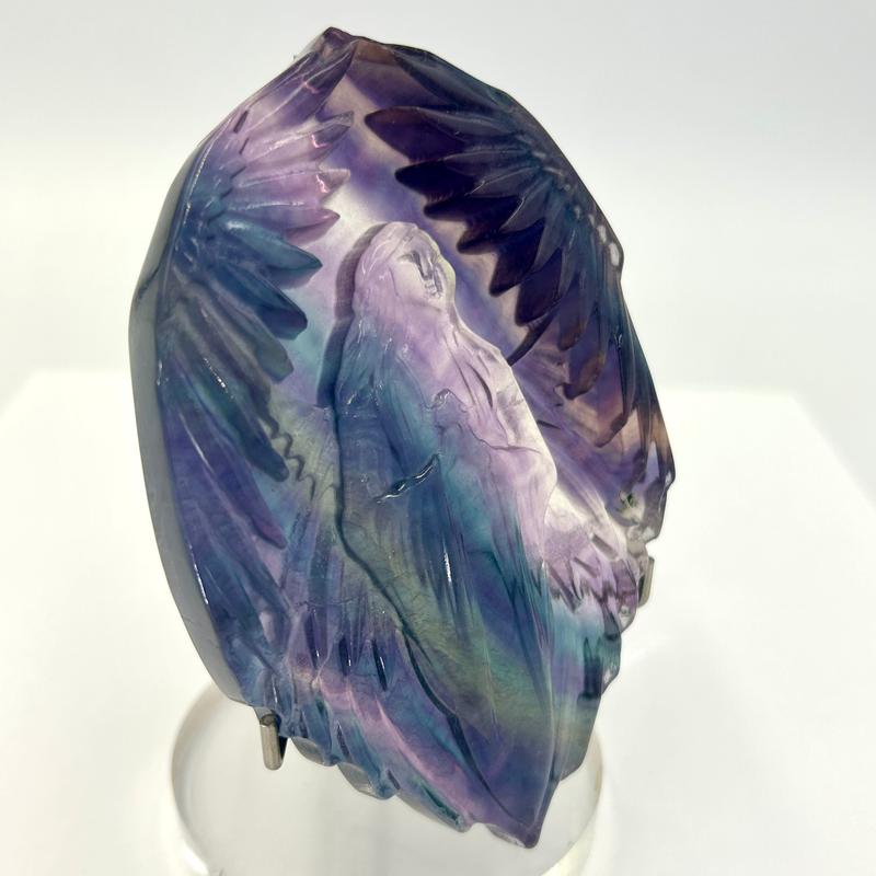 Fluorite Virgin Mary Crystal Carvings || Trunk Show-Nature's Treasures