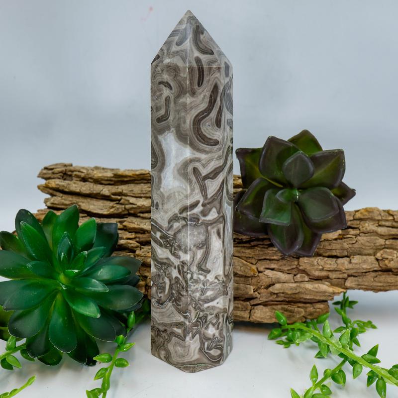Fossil Stone Tower Points-Nature's Treasures