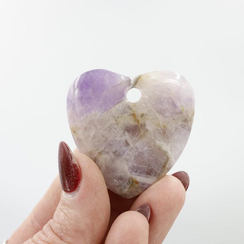 Gemstone Drilled Flat Heart Pendants || Jewelry Making-Nature's Treasures
