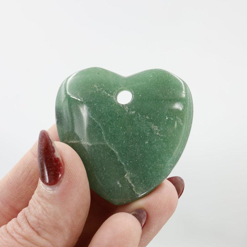 Gemstone Drilled Flat Heart Pendants || Jewelry Making-Nature's Treasures