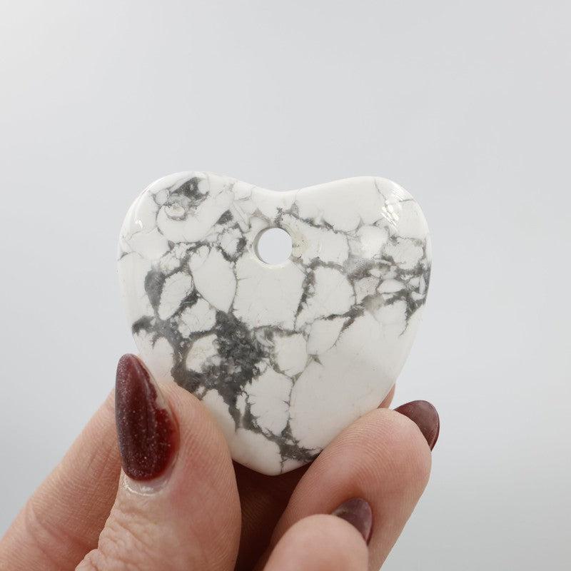 Gemstone Drilled Flat Heart Pendants || Jewelry Making-Nature's Treasures