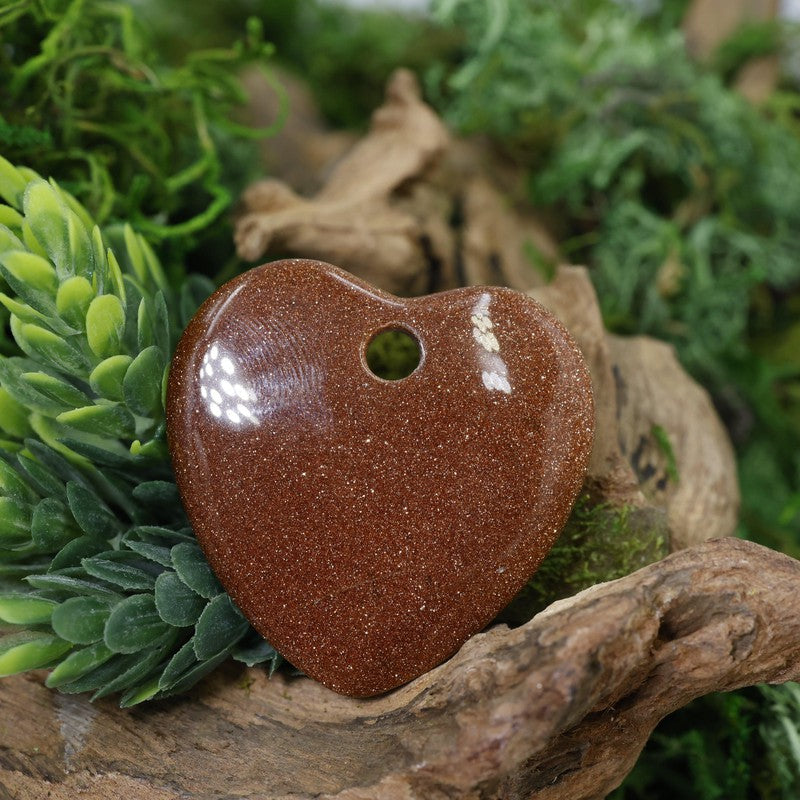 Gemstone Drilled Flat Heart Pendants || Jewelry Making-Nature's Treasures