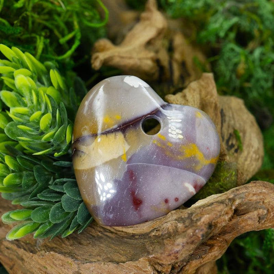 Gemstone Drilled Flat Heart Pendants || Jewelry Making-Nature's Treasures