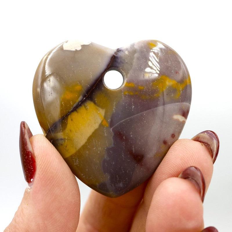 Gemstone Drilled Flat Heart Pendants || Jewelry Making-Nature's Treasures