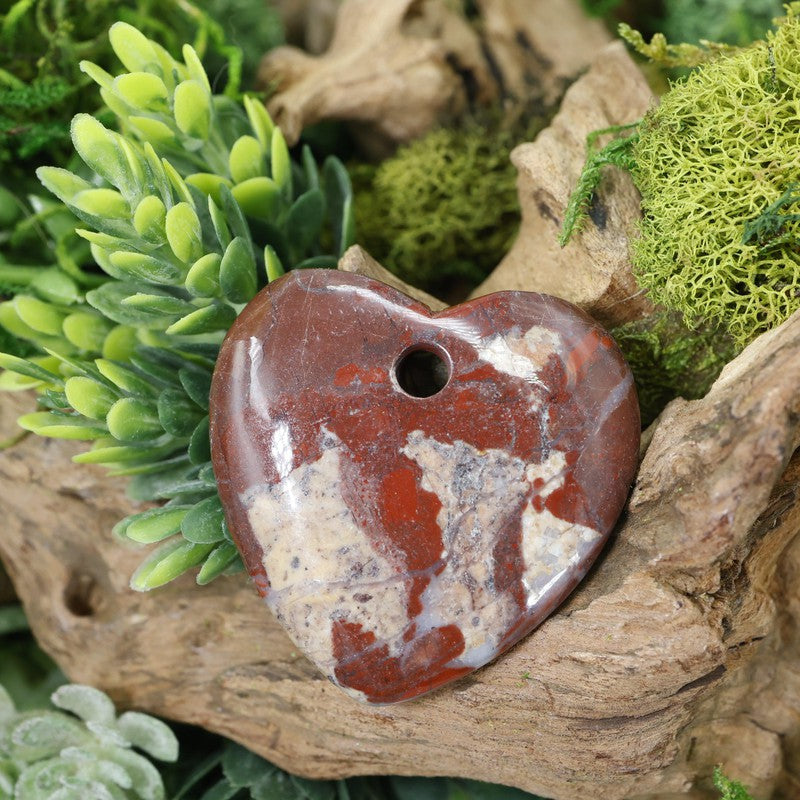 Gemstone Drilled Flat Heart Pendants || Jewelry Making-Nature's Treasures