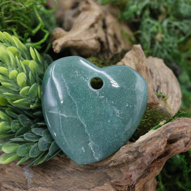 Gemstone Drilled Flat Heart Pendants || Jewelry Making-Nature's Treasures