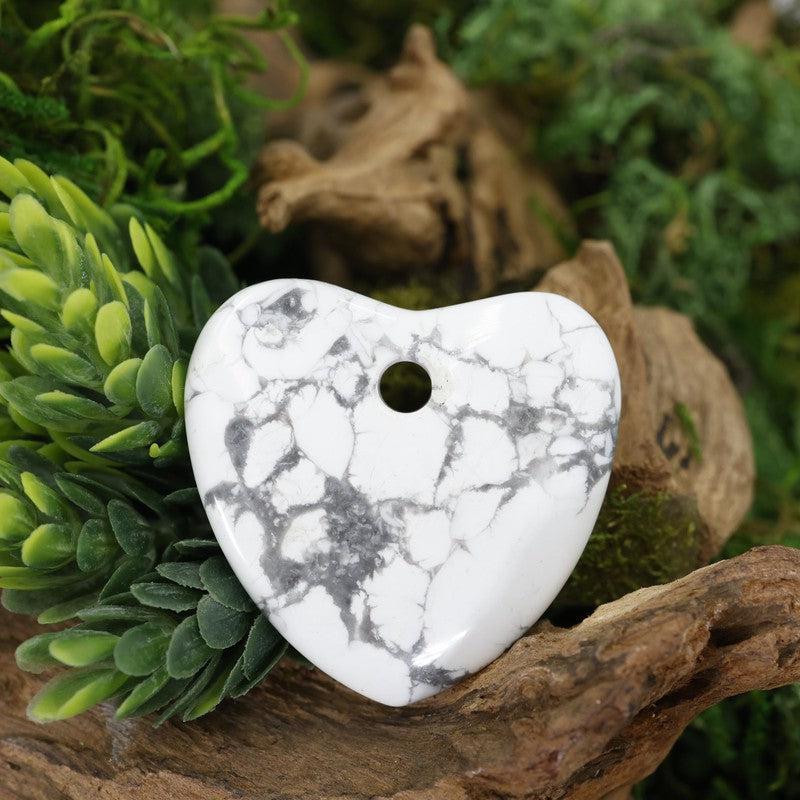 Gemstone Drilled Flat Heart Pendants || Jewelry Making-Nature's Treasures