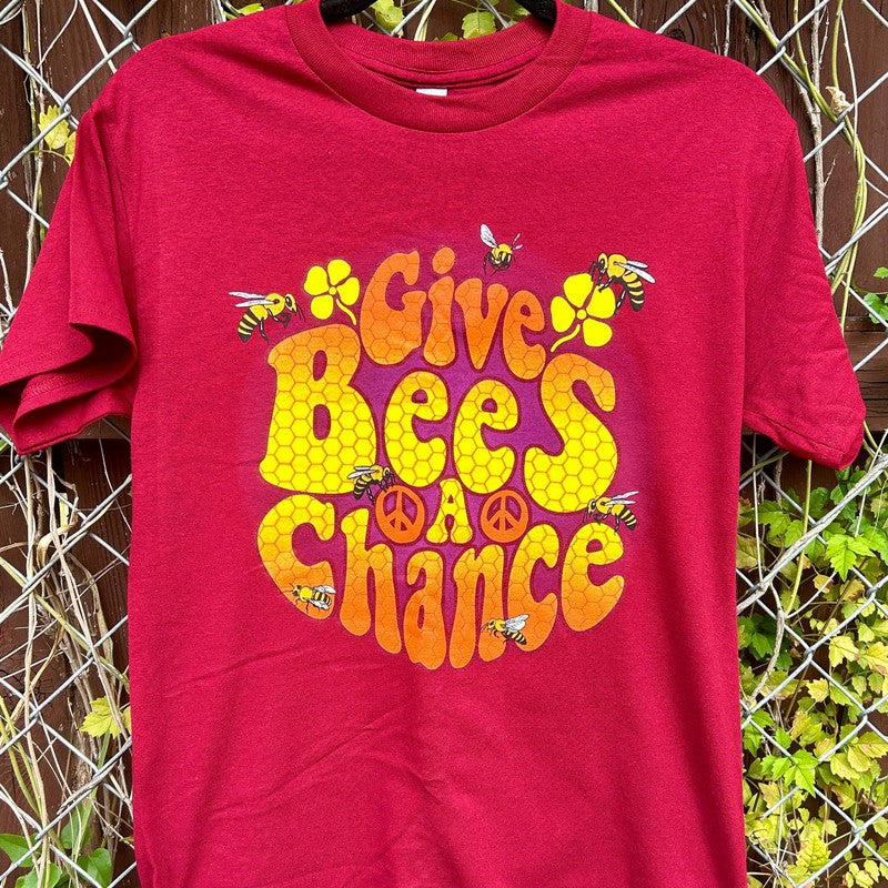 "Give Bees A Chance" Adult T-Shirts w/ Nature's Treasures-Nature's Treasures