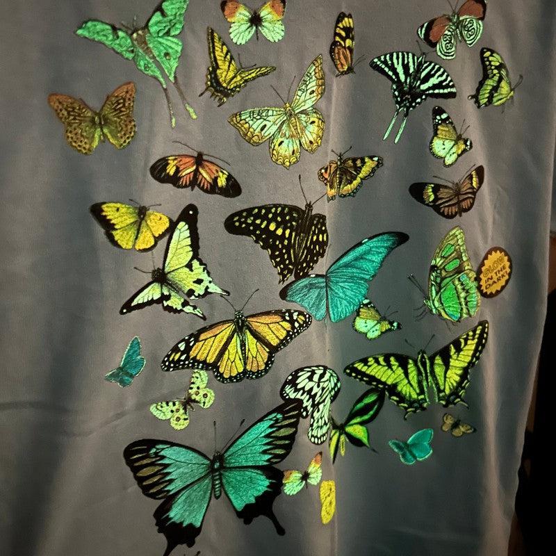 Glow In The Dark Butterflies Kid's T-Shirts w/ Nature's Treasures-Nature's Treasures