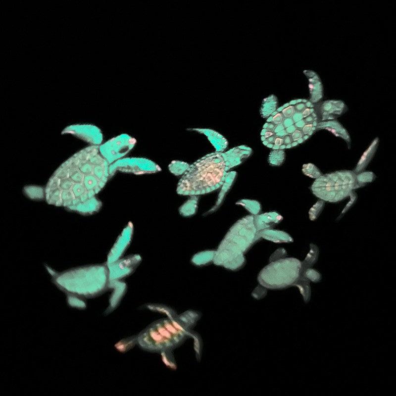 Glow In The Dark Turtle's Kid's T-Shirts w/ Nature's Treasures-Nature's Treasures