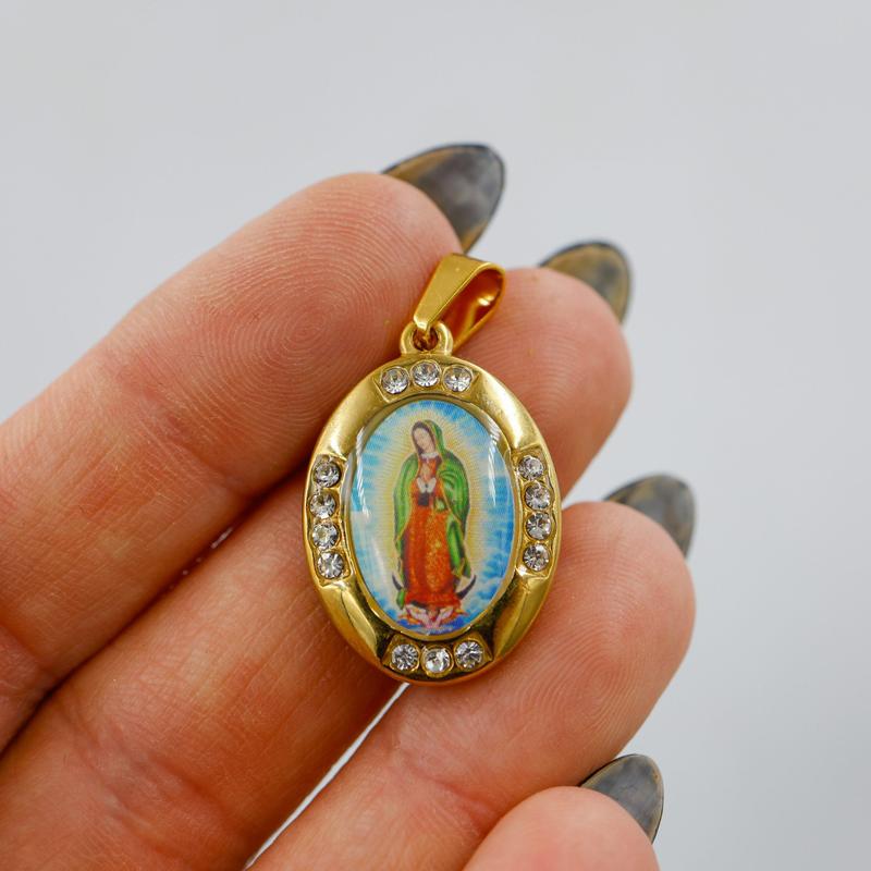 Gold Plated Virgin Mary Pendant || Trunk Show-Nature's Treasures