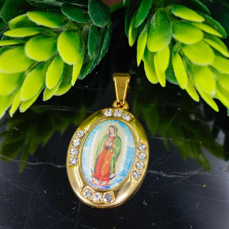 Gold Plated Virgin Mary Pendant || Trunk Show-Nature's Treasures