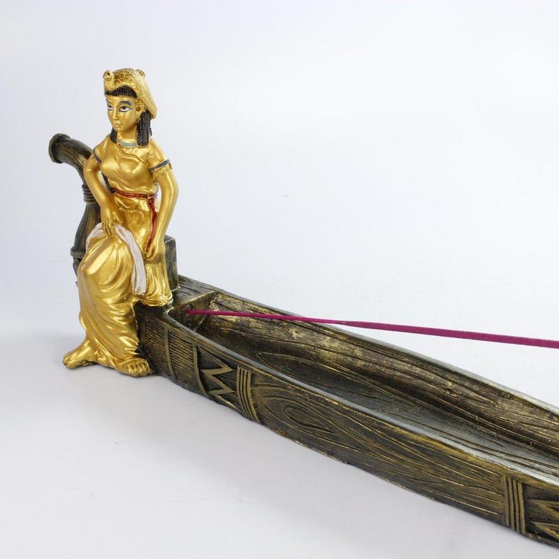 Golden Egyptian Goddess Isis Incense Stick Burner-Nature's Treasures