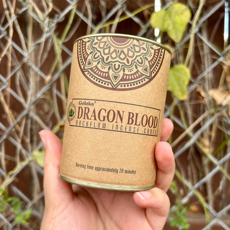 Goloka Backflow Incense Cones "Dragon's Blood"-Nature's Treasures