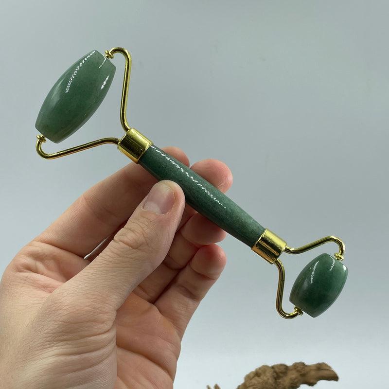 Green Aventurine Gua Sha & Face Massage Roller Set || Health & Beauty-Nature's Treasures