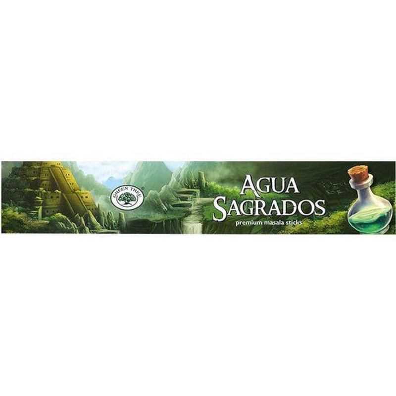 Green Tree "Agua Sagrados" Masala Incense Stick - 15g-Nature's Treasures