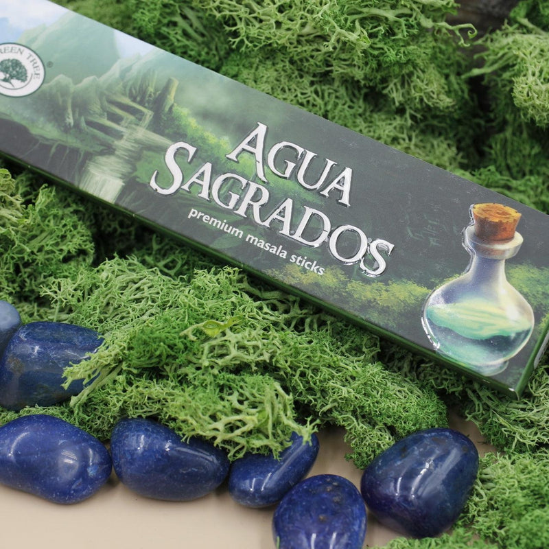 Green Tree "Agua Sagrados" Masala Incense Stick - 15g-Nature's Treasures