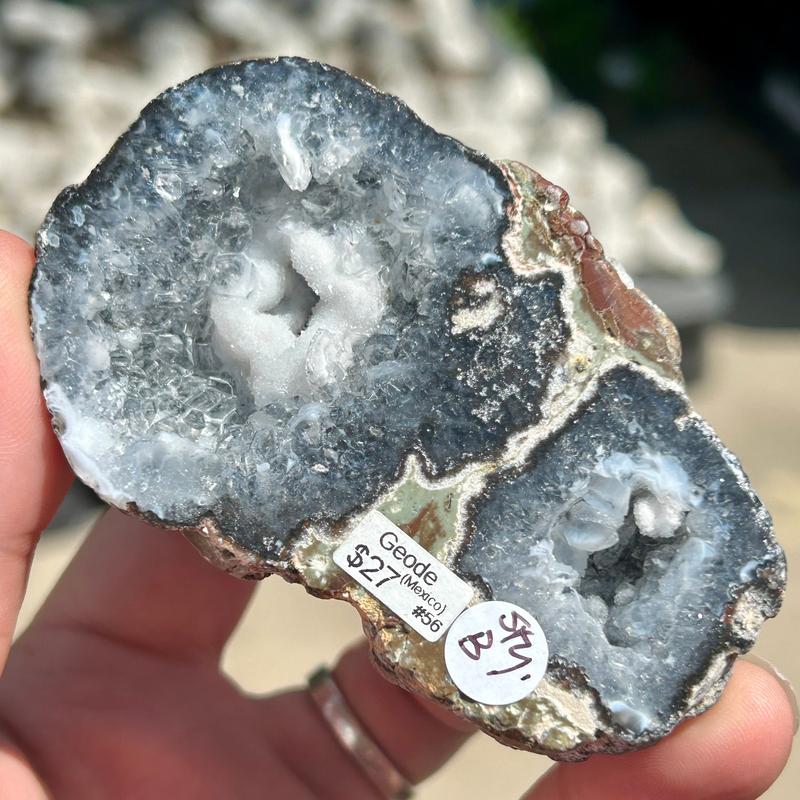 Half Cut Druzy Cluster Geode || Trunk Show-Nature's Treasures