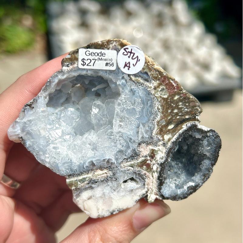 Half Cut Druzy Cluster Geode || Trunk Show-Nature's Treasures