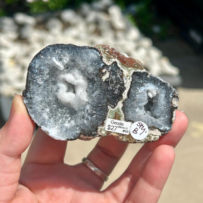 Half Cut Druzy Cluster Geode || Trunk Show-Nature's Treasures