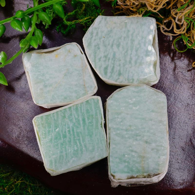 Half Polished Amazonite Slabs || Brazil-Nature's Treasures