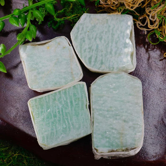 Half Polished Amazonite Slabs || Brazil-Nature's Treasures
