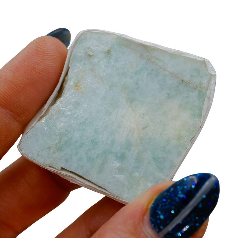 Half Polished Amazonite Slabs || Brazil-Nature's Treasures