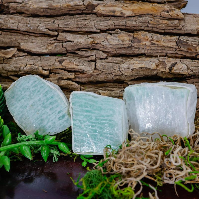 Half Polished Amazonite Slabs || Brazil-Nature's Treasures