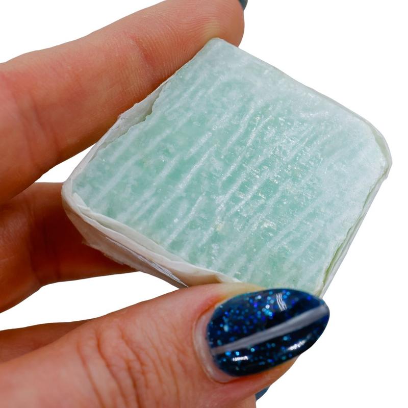 Half Polished Amazonite Slabs || Brazil-Nature's Treasures