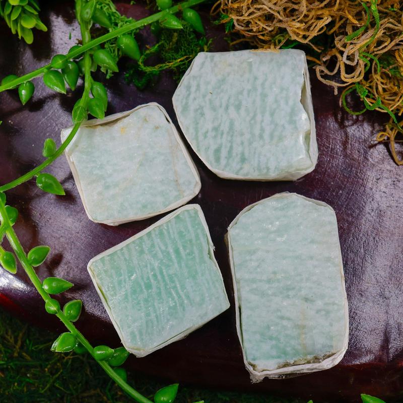 Half Polished Amazonite Slabs || Brazil-Nature's Treasures