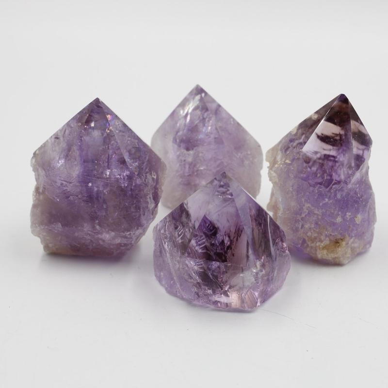 Half Polished Amethyst Cut Base Points || Brazil-Nature's Treasures