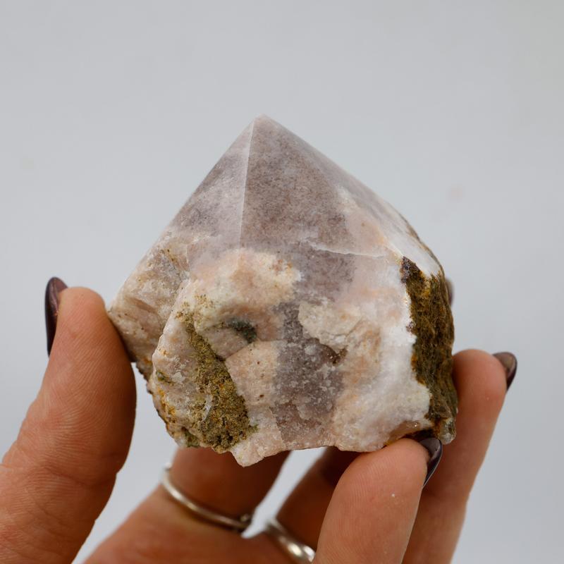 Half Polished Amethyst Points Cut Base-Nature's Treasures