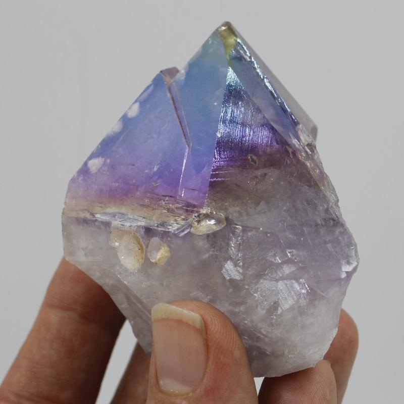 Half Polished Aura Coated Amethyst Points || Brazil-Nature's Treasures