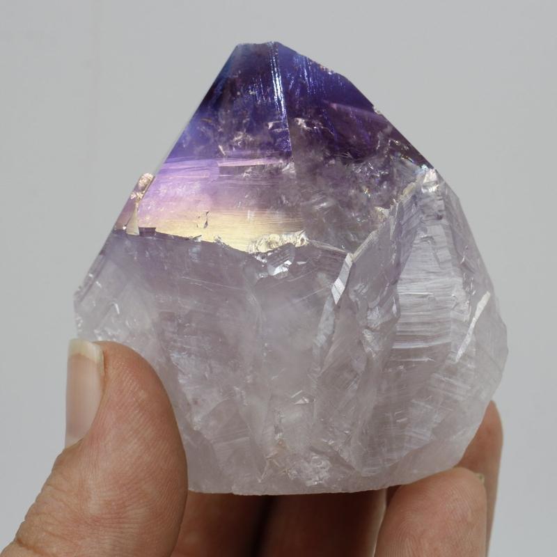 Half Polished Aura Coated Amethyst Points || Brazil-Nature's Treasures