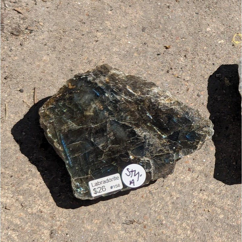 Half Polished Flashy Labradorite Slabs || Madagascar-Nature's Treasures