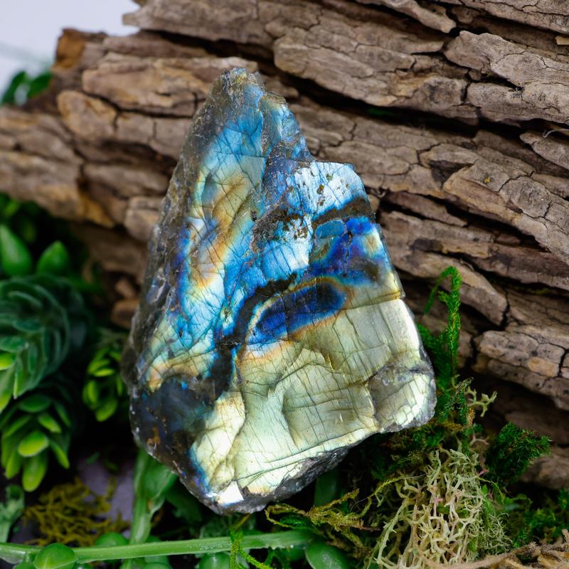 Half Polished Flashy Labradorite Slabs || Madagascar-Nature's Treasures