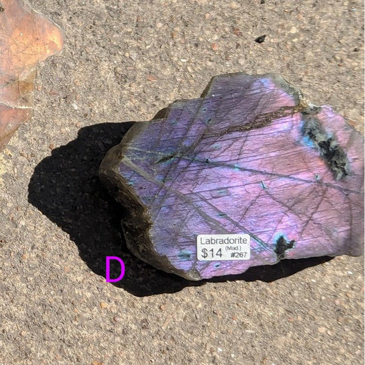 Half Polished Flashy Labradorite Slabs || Madagascar-Nature's Treasures