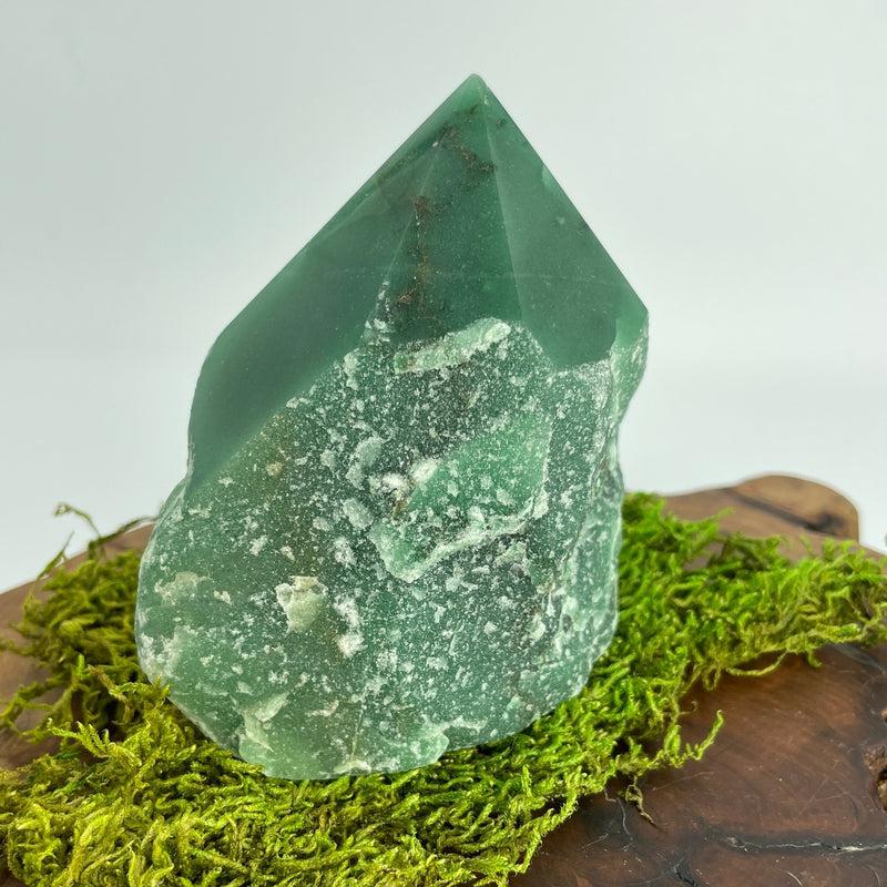 Half Polished Green Aventurine Points || Abundance || Brazil-Nature's Treasures