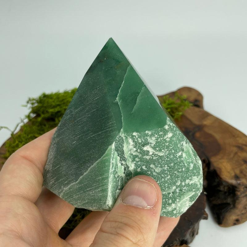Half Polished Green Aventurine Points || Brazil-Nature's Treasures