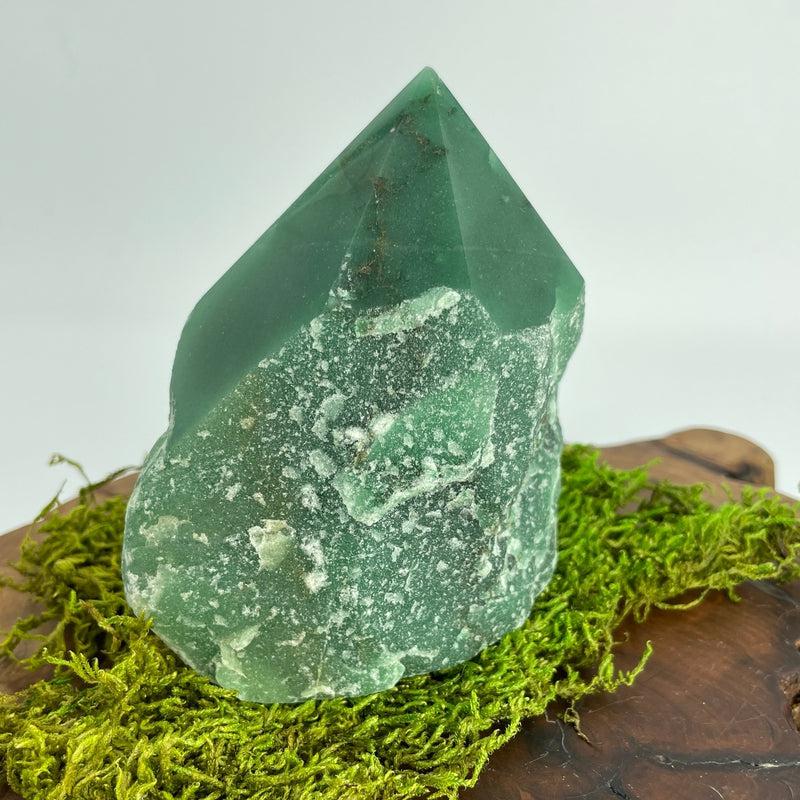 Half Polished Green Aventurine Points || Brazil-Nature's Treasures