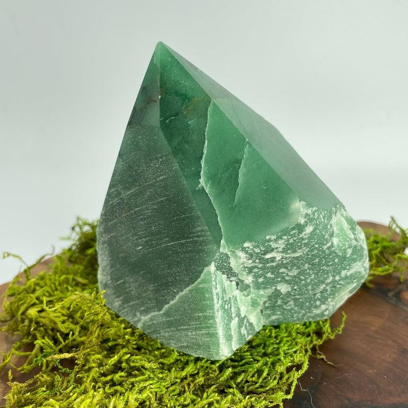 Half Polished Green Aventurine Points || Brazil-Nature's Treasures