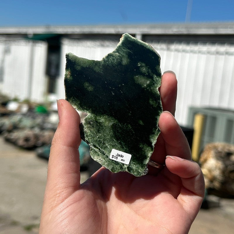 Half Polished Jade Slabs-Nature's Treasures